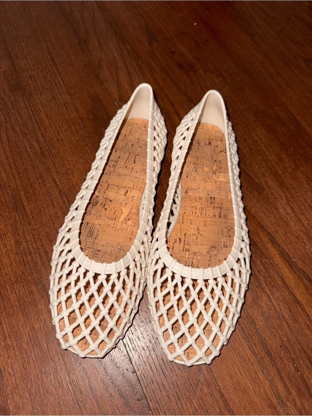 Woven Ballet Flat — Cream Women’s Flats